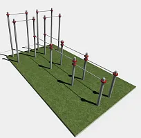 Уличный тренажер, спортивный комплекс «Турник-брусья»