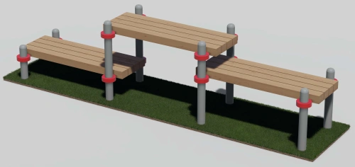 Три скамьи для пресса