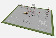 Спортплощадка Workout 13 м х 10,5 м