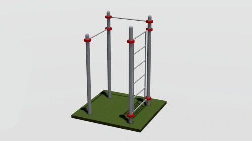 Спортивный комплекс - два турника и шведская стенка Т020